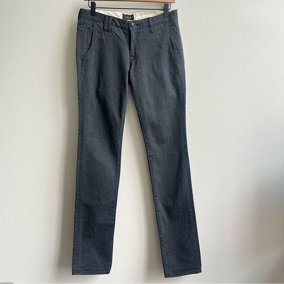 Chimala Chimalayan Japan Selvedge Denim Black Gray Low Rise Skinny Rocker 27 - Picture 3 of 8